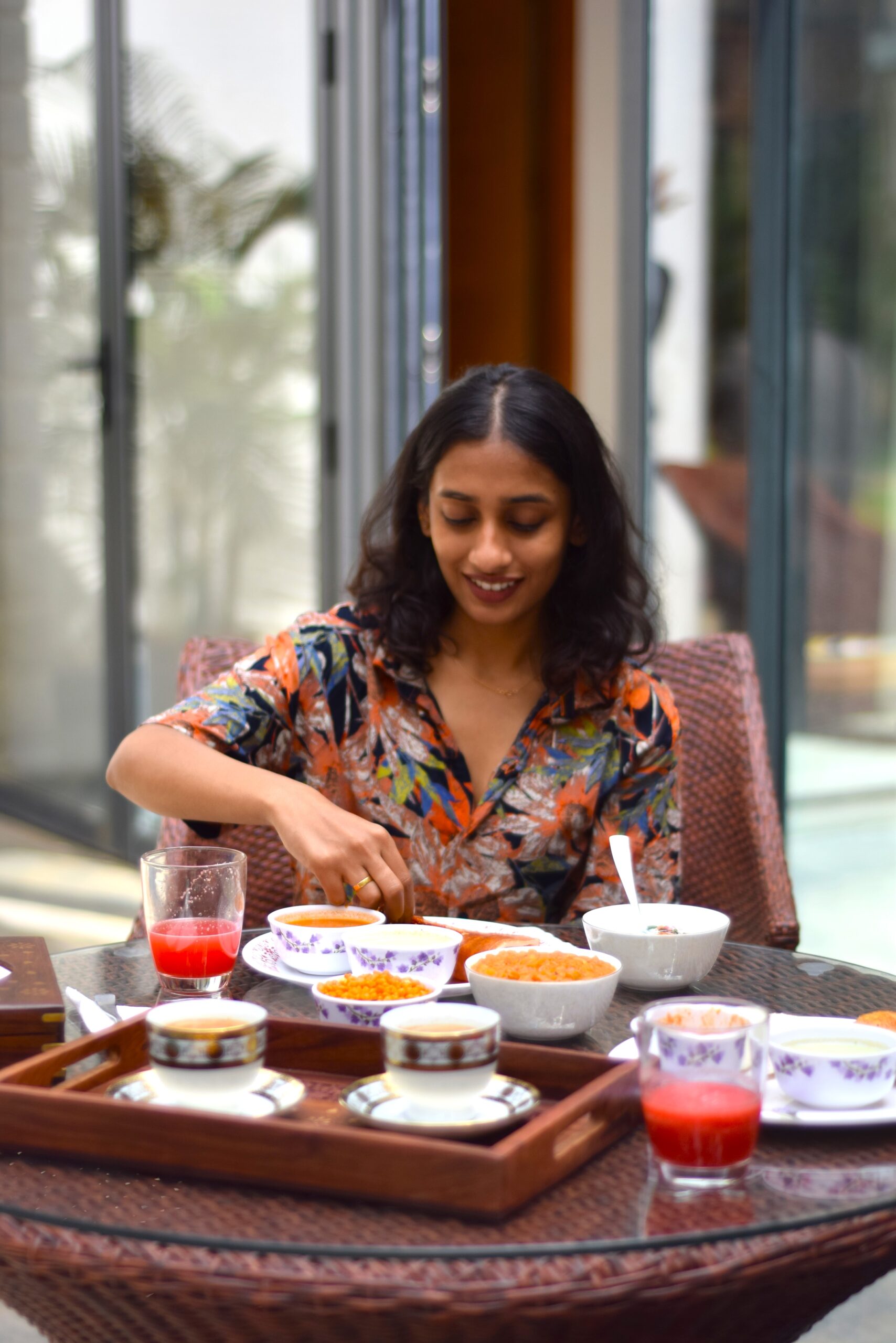 " Enjoying the food in such a peaceful setting was the perfect way to begin the day "